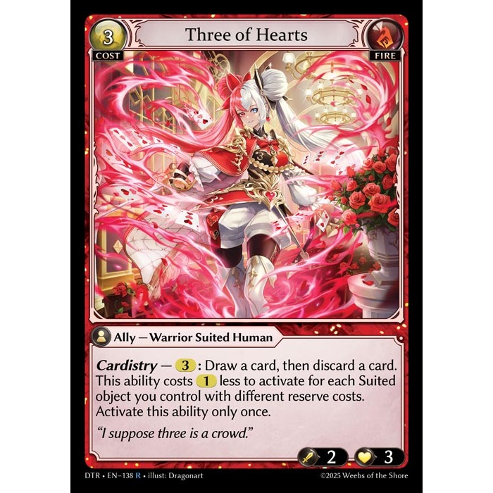 DTR • Rare Fire Single Distorted Reflections Grand Archive TCG GA