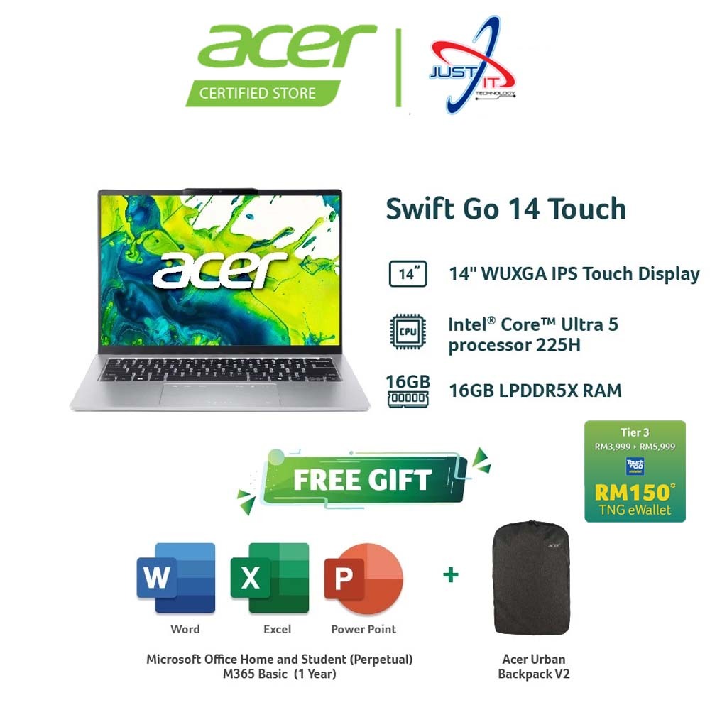 ACER SWIFT GO 14 AI PC SFG14-74T-54J6 14