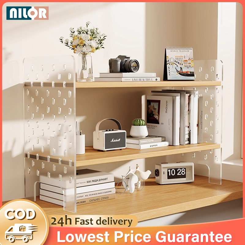 𝐍𝐈𝐈𝐋𝐎𝐑💖Desktop Storage Rack Rak Buku Rak Meja Bookshelf Kitchen Rack ...