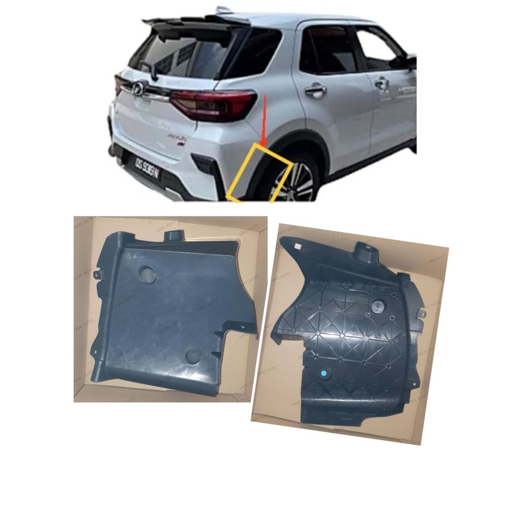Perodua Ativa Rear Fender Liner Cover Rear Dust Cover / Belakang Duan ...