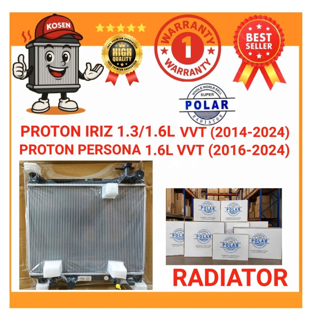proton lriz persona vvt radiator tangki air double layer 22mm | Shopee ...