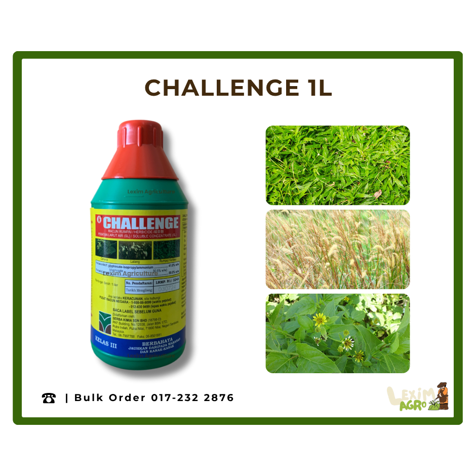 1L CHALLENGE / RACUN SERRANGA / HERBICIDE / 杀草剂 / RACUN SERAP ...