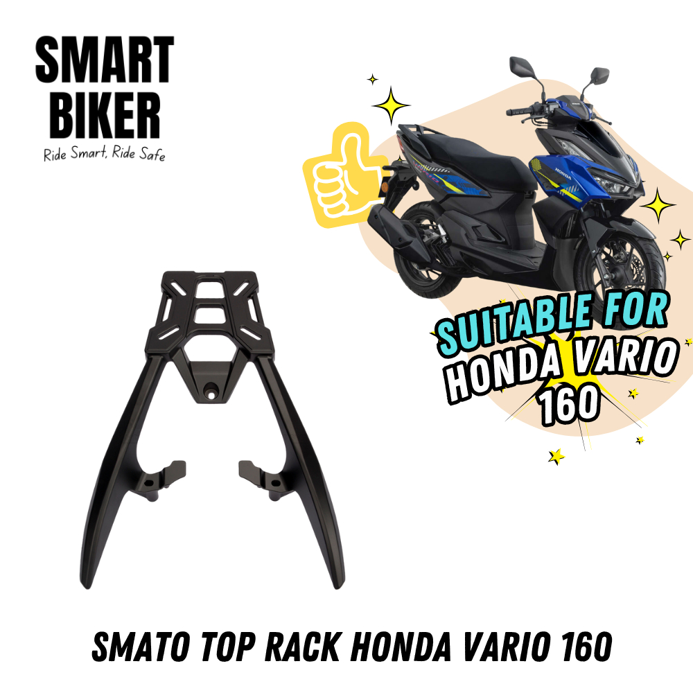 SMATO Top Rack Honda Vario 160 Rack for Motorcycle Heavy Duty Rak ...