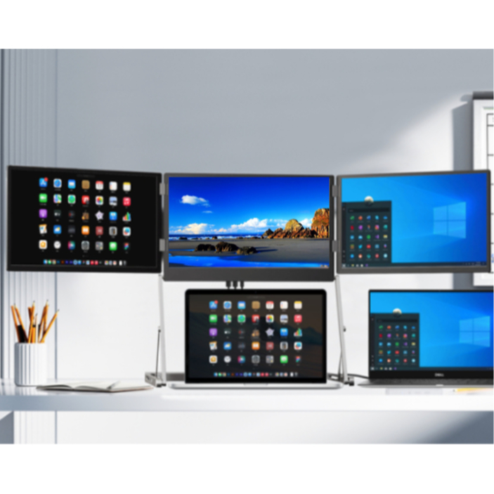 Tri Create Triple Screen Led Monitor extension | Shopee Malaysia