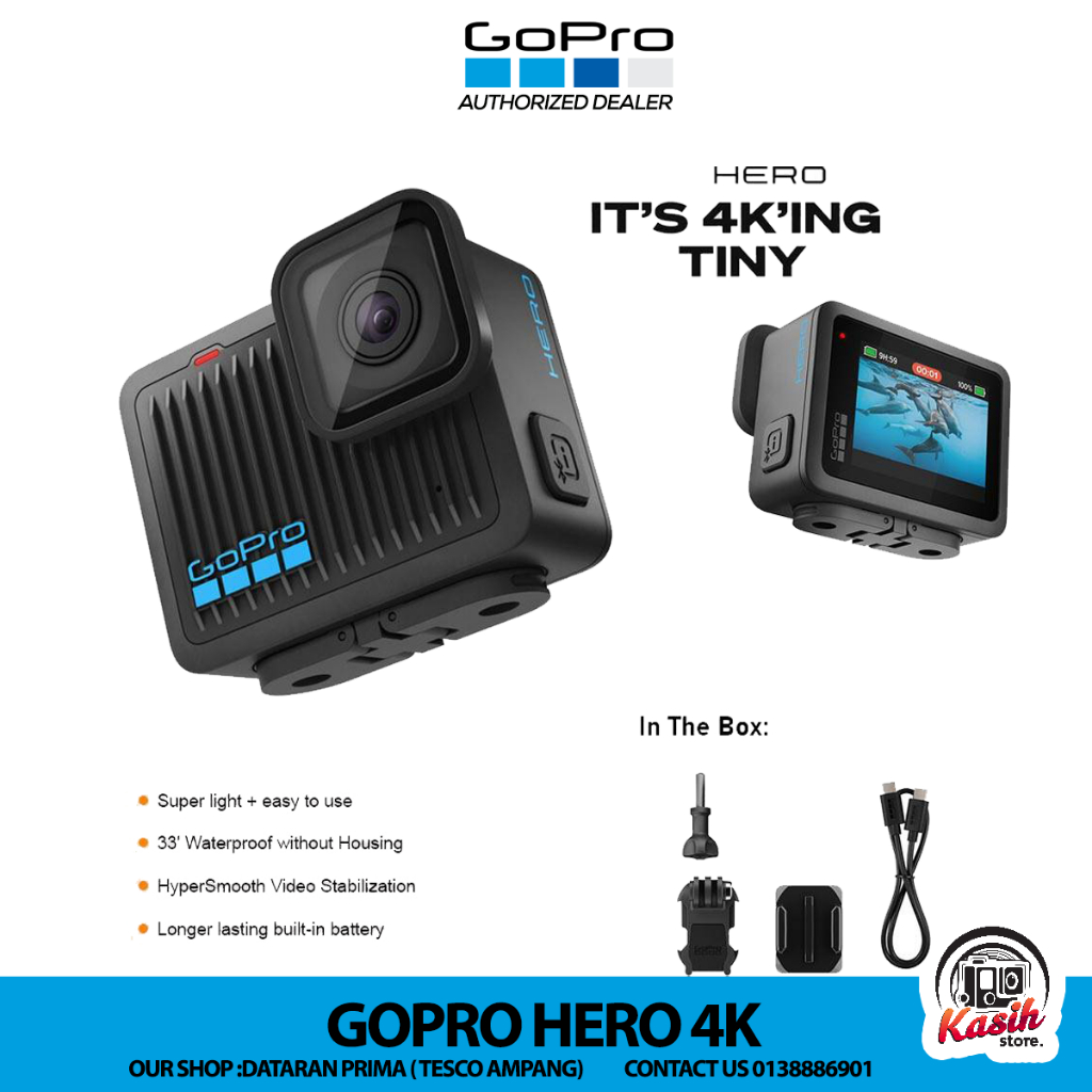 GoPro HERO Smallest Tiny 4K Action Camera | Shopee Malaysia