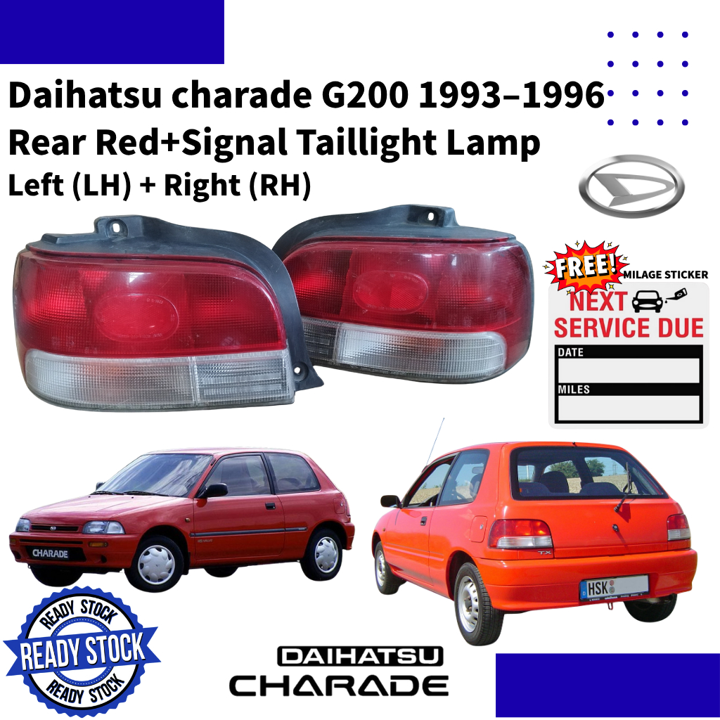 【100% JAPAN Original】Daihatsu charade G200 1993–1996 Rear Red+Signal ...