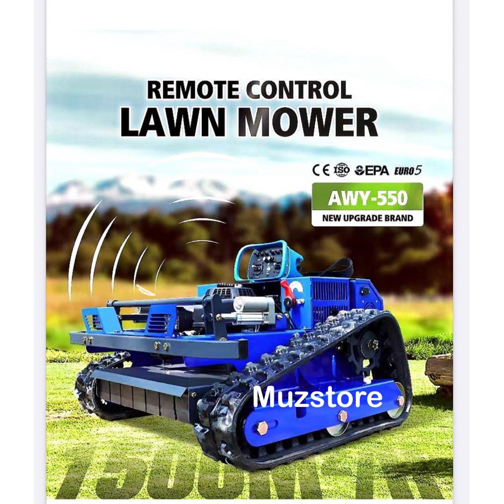 Mesin Rumput Kawalan jauh Remote Control Lawn Mower | Shopee Malaysia
