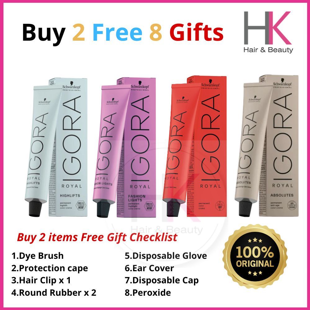 Schwarzkopf Professional Igora Royal Hair Dye Color Cream | Shopee Malaysia