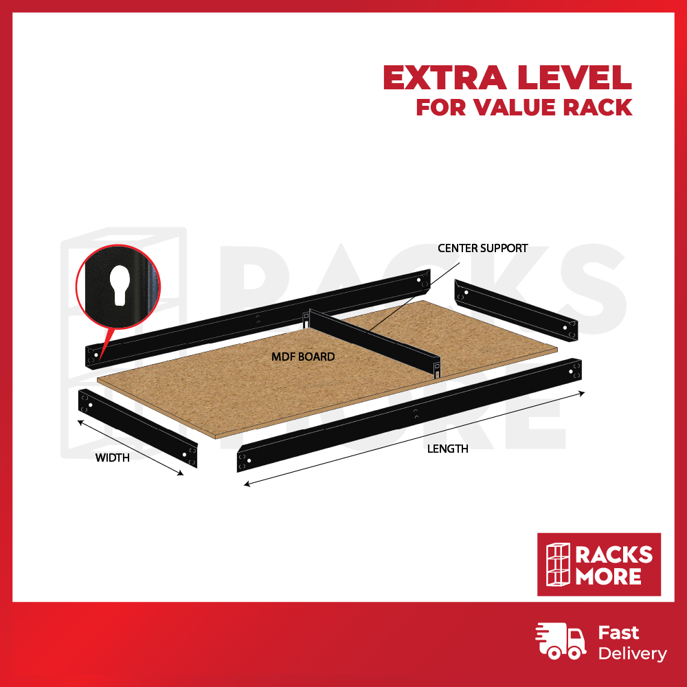 RACKSMORE Value Rack Extra Level (ONLY APPLICABLE TO CUSTOMER WITH ...