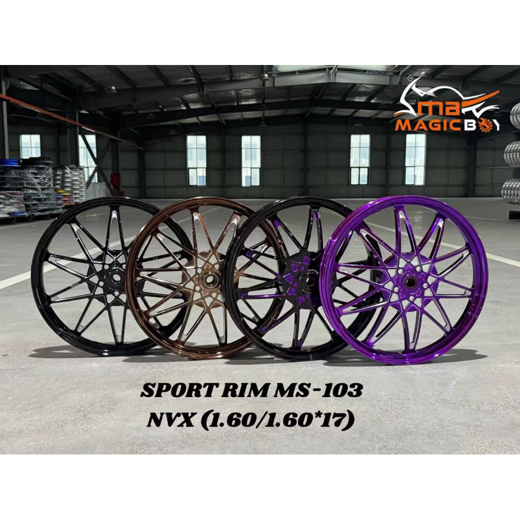 🔥HOT ITEM 🔥 MAGIC BOY SPORT RIM CNC SIZE 1.60/1.60-17 YAMAHA NVX V1/V2 ...