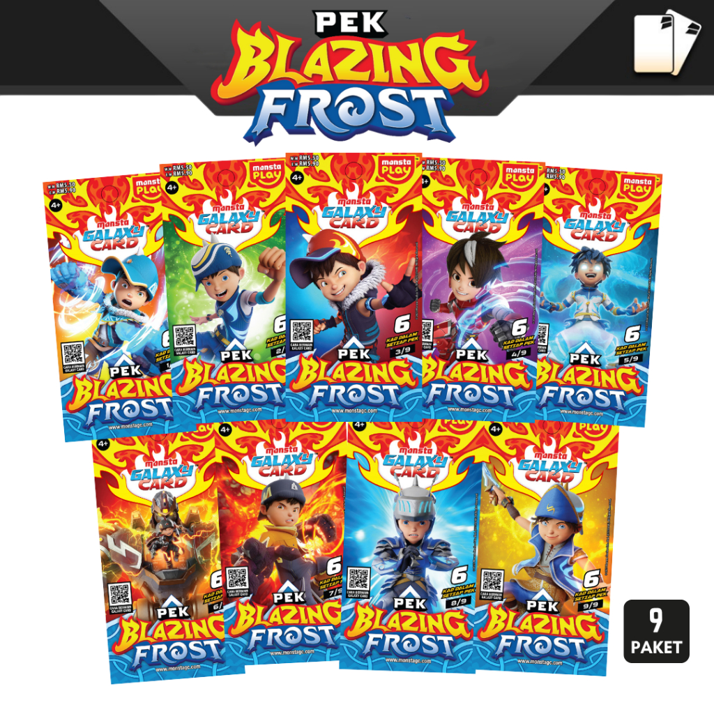 Pek Blazing Frost - MONSTA Galaxy Card Set (54 KAD) Cards Games ...