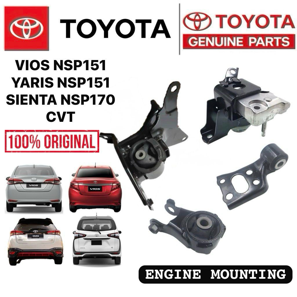 Original Toyota Vios NSP151 Yaris NSP151 Sienta NSP170 Engine Mounting ...