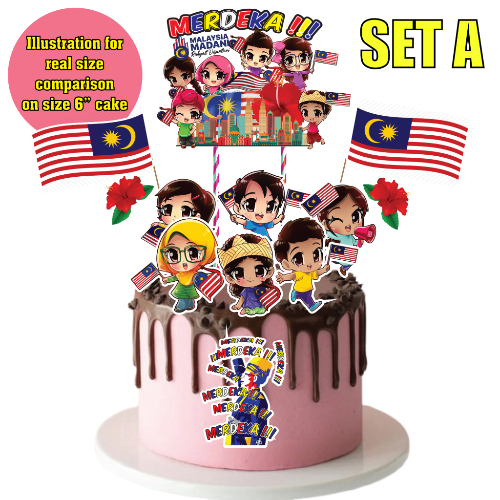 MERDEKA 2025 HARI KEBANGSAAN Rakyat Disantuni High Quality Paper Cake ...