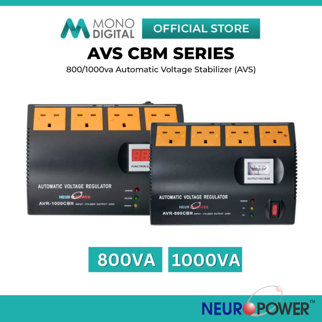 NEUROPOWER AVR 800VA AVS800-CBM /1000VA AVS1000-CBM / AVS1000-BFT ...