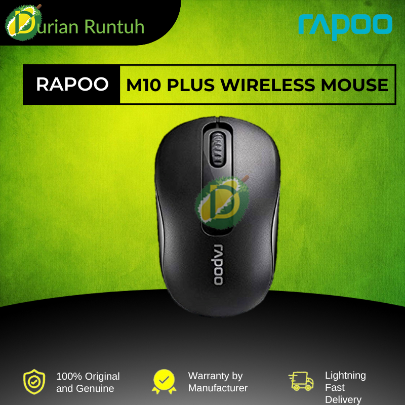 RAPOO M10 PLUS/M50 PLUS WIRELESS MOUSE - BLACK | Shopee Malaysia
