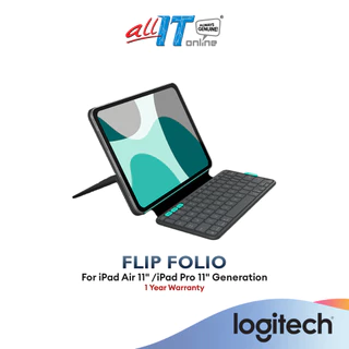Logitech iPad Cases iPad Air 11" /iPad Pro 11" | iPad Air 13" /iPad Pro 13" | Flip Folio | Front and Back Protection