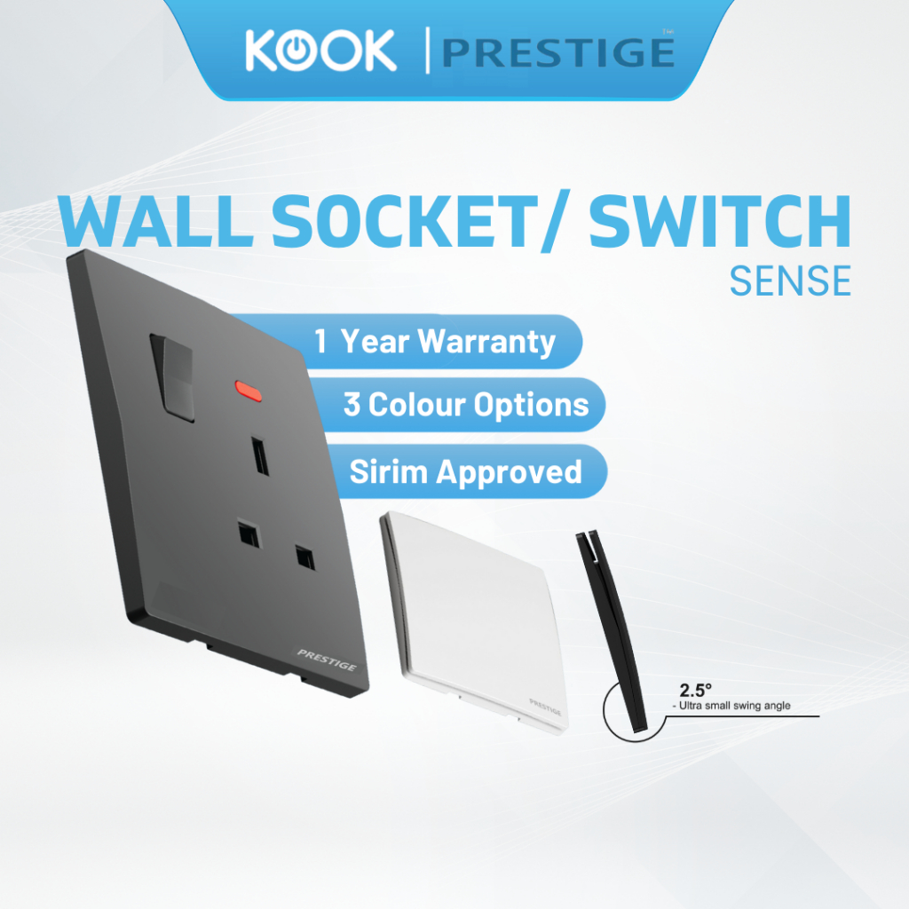 PRESTIGE Socket & Switch Modern Design Suis Elektrik SIRIM Approved ...