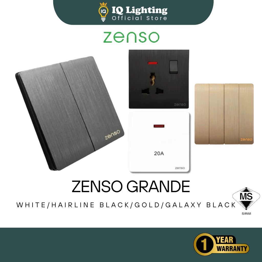 🔥SIRIM🔥 Zenso Grande Socket and Wall Switch Slim Modern Switches Design ...