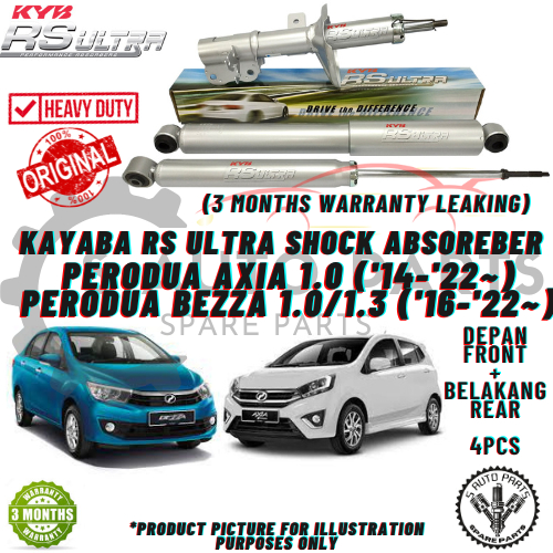 PERODUA AXIA / BEZZA (FRONT+REAR) KAYABA (KYB) RS-ULTRA HEAVY DUTY ...