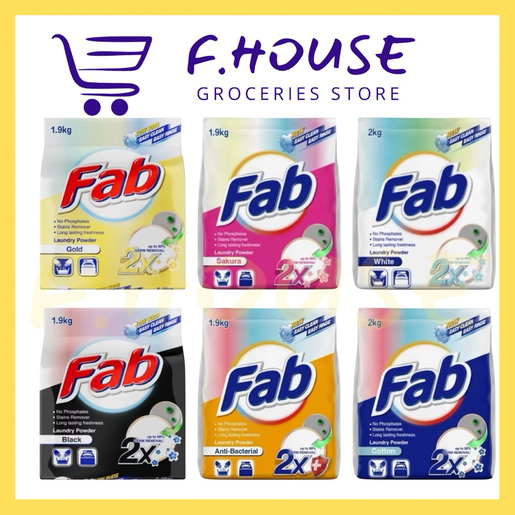 Fab Laundry Detergent Powder (1.9kg/2kg) | Shopee Malaysia