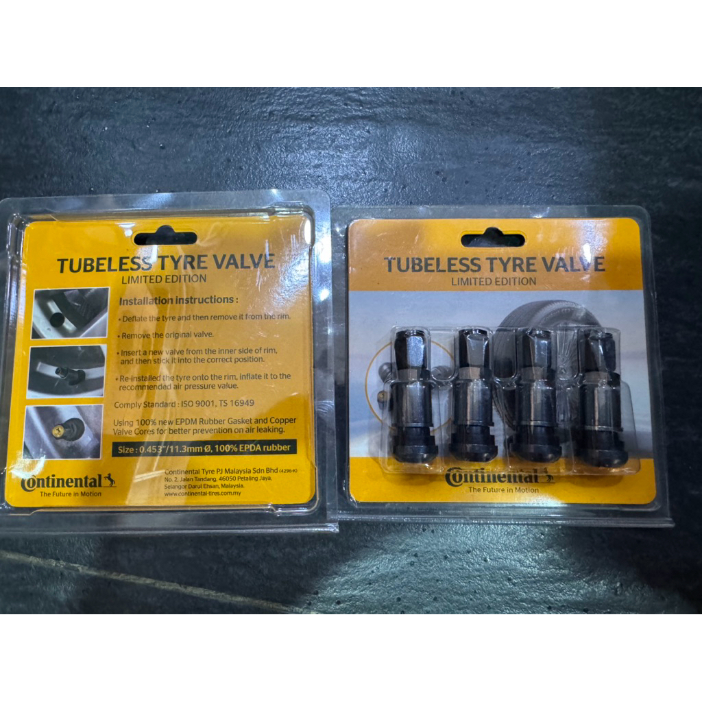 🔥Ready Stock🔥CONTINENTAL🔥LIMITED EDITION ORIGINAL TUBELESS VALVE RIM ...