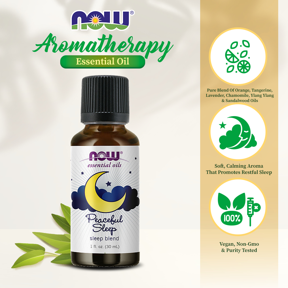NOW Essential Oils Peaceful Sleep Oil Blend (30 ml) | Shopee Malaysia