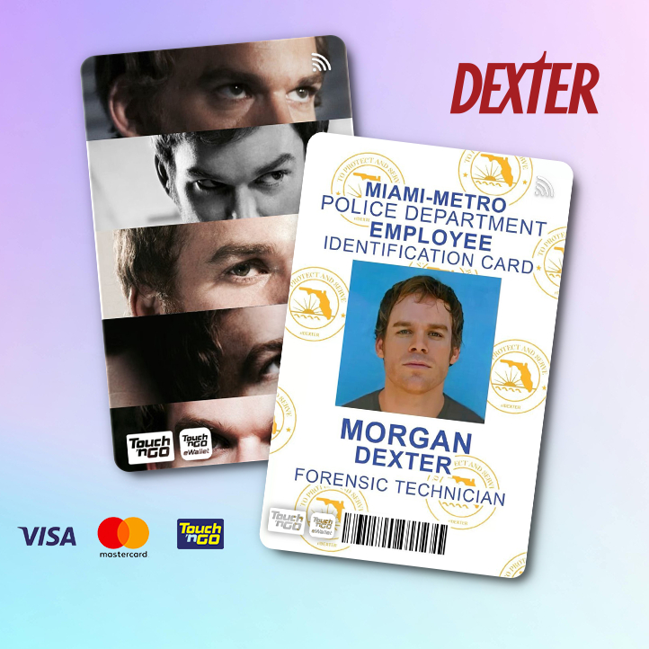 DEXTER TNG - TOUCH N GO STICKER CARD / NEW ATM CARD STICKER COVER, TNG ...