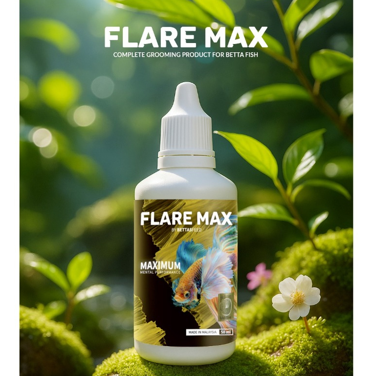 Flare Max By Betta Feed Maximum Mental Performance 50ML Mega Ikan laga ...