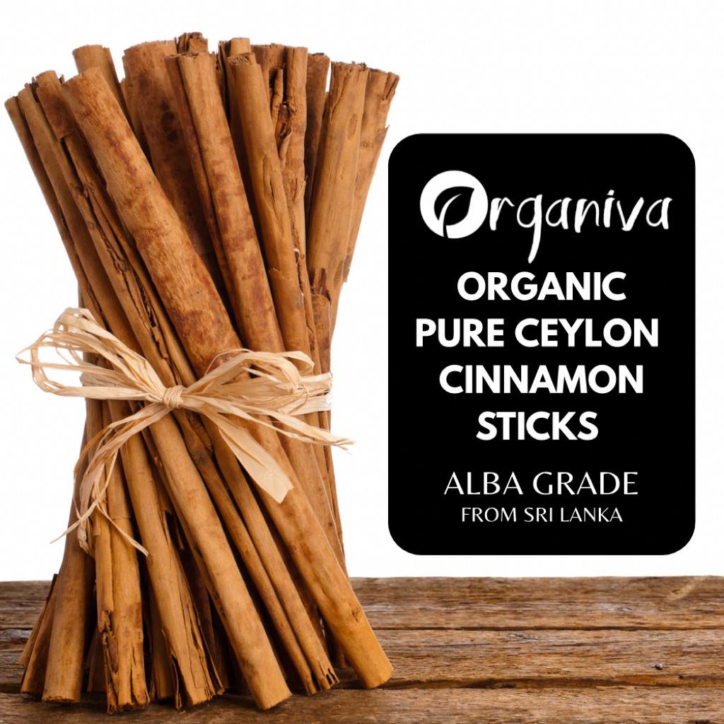 1KG - ORGANIVA ORGANIC ALBA GRADE PURE CEYLON CINNAMON STICKS | Shopee ...