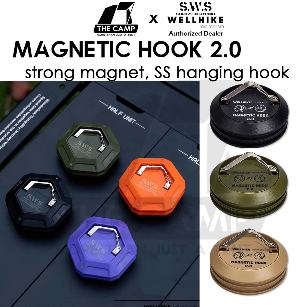 Wellhike SWS Magnetic Hook 2.0 Stainless Steel Hook Strong Flysheet ...