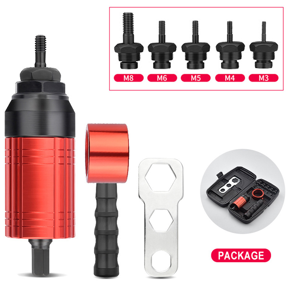 Electric Rivet Nut Gun M3 M4 M5 M6 M8 Cordless Riveting Electric Drill ...
