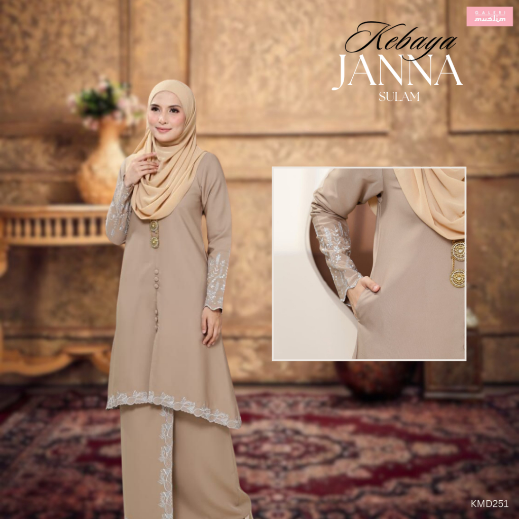 SERAHAUS Kebaya Sulam Janna - Kebaya/Kurung Moden Wanita