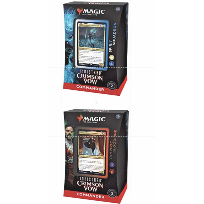 Crimson Vow Commander Decks -Vampiric Bloodline - Spirit Squadron - Magic  the Gathering | Shopee Malaysia