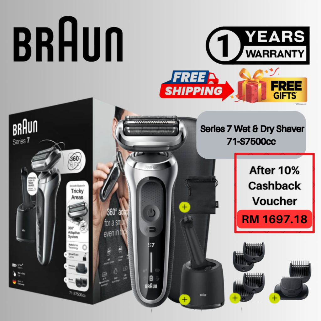 Braun シリーズ7 しろし メンズ電気シェーバー 71-N4500cc-V 