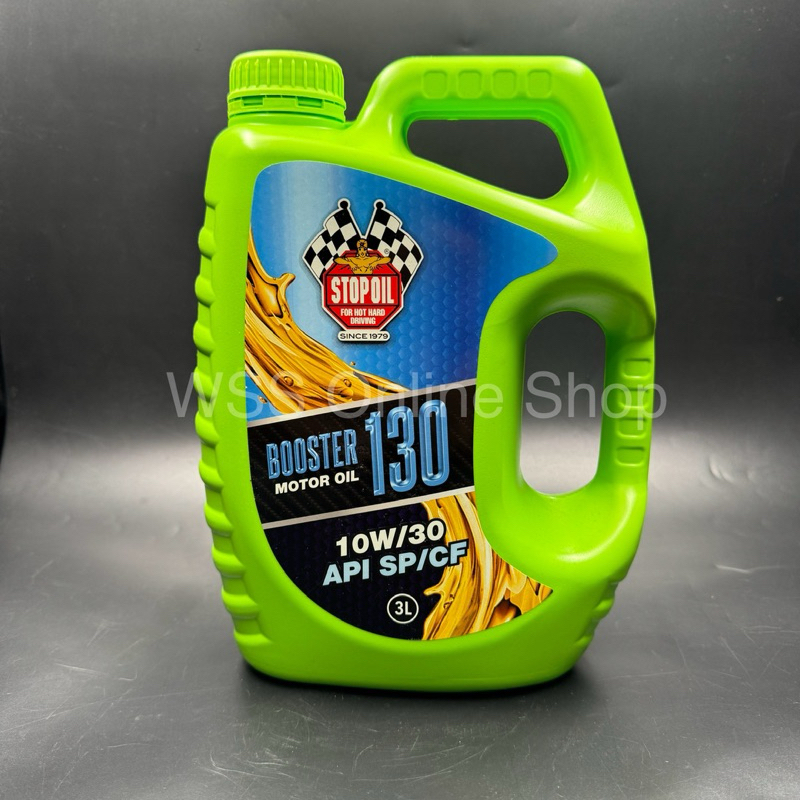 STOP-OIL [Original] Booster 130 Engine Oil 10W-30 (3L) Suitable for 3 ...