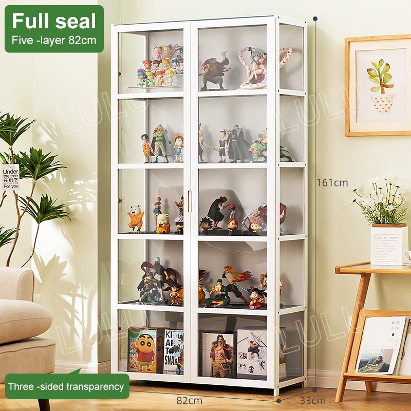 LULU Display Cabinet Display Cabinet Glass 4/5Layers Transparent ...