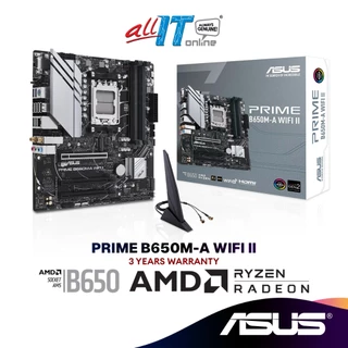 ASUS PRIME B650M-A WIFI II Micro ATX (mATX) AMD Motherboard | AMD AM5 Socket