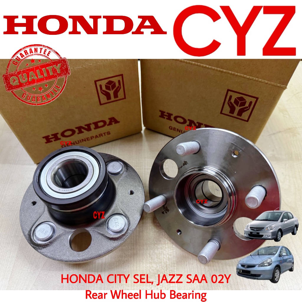 2-Piece Rear Wheel Hub Bearing Set For 2006-2012 Honda Civic Hybrid - With ABS - View #2