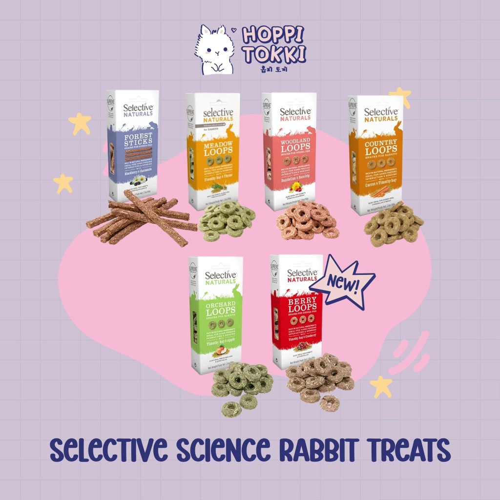 Supreme Selective Naturals Snacks Treats for Rabbits, Guinea Pigs 60g ...