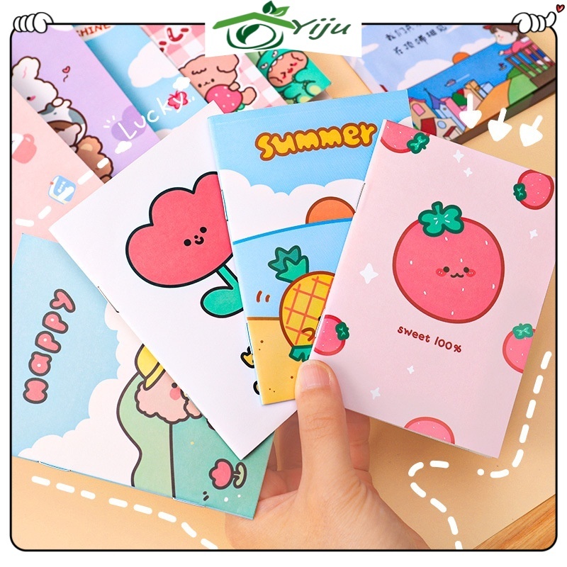 【new】10pcs Creative Notebook Cute Small Notepad Cartoon Small Notebook ...