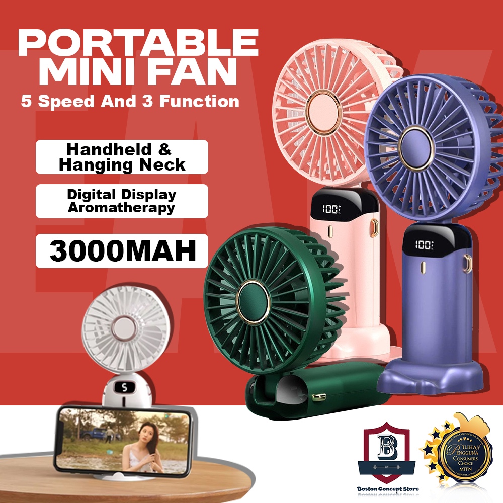 N15 Portable USB Mini Fan Adjustable Mini Fan Cooling Fan 5 Speed ...