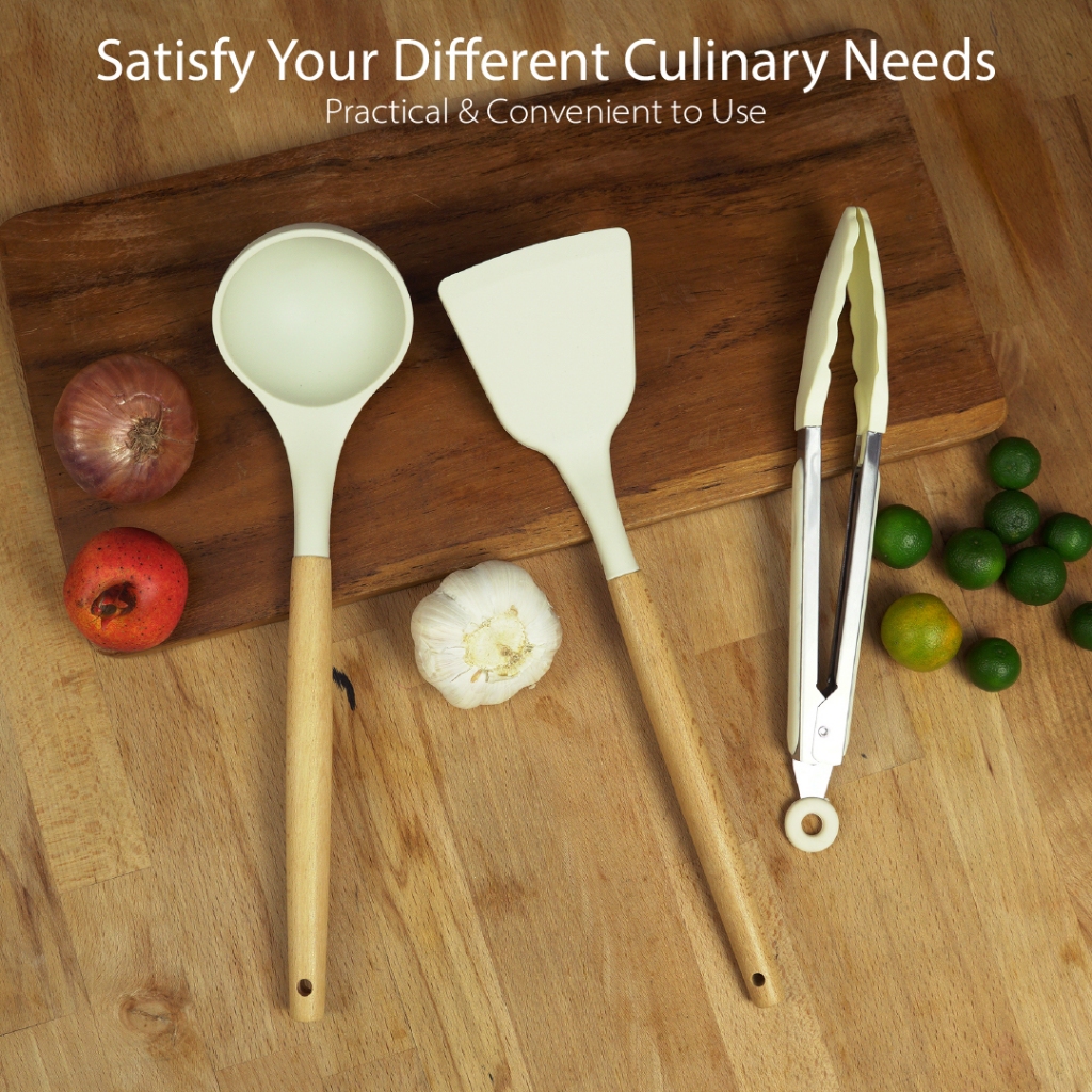 KITCHENWARE ASIA Silicone Kitchen Utensil Cooking Tool Turner Spatula ...