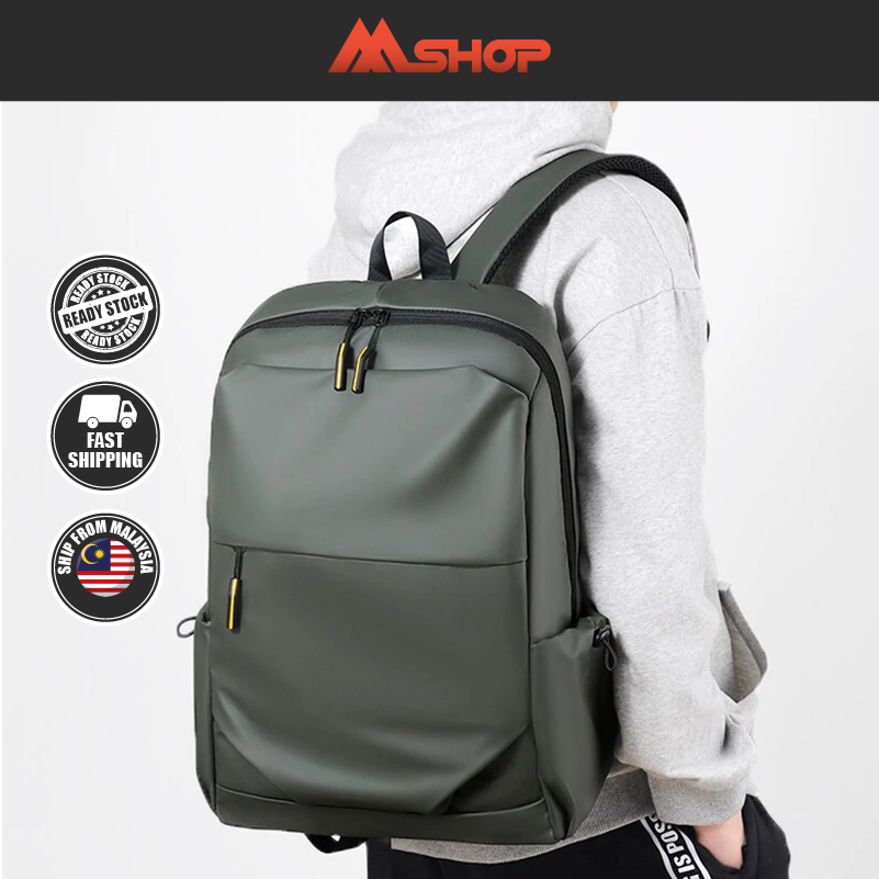 M^Shop Large Capacity Backpack Men's Minimalist Nano-coated Fabric 15.6 ...