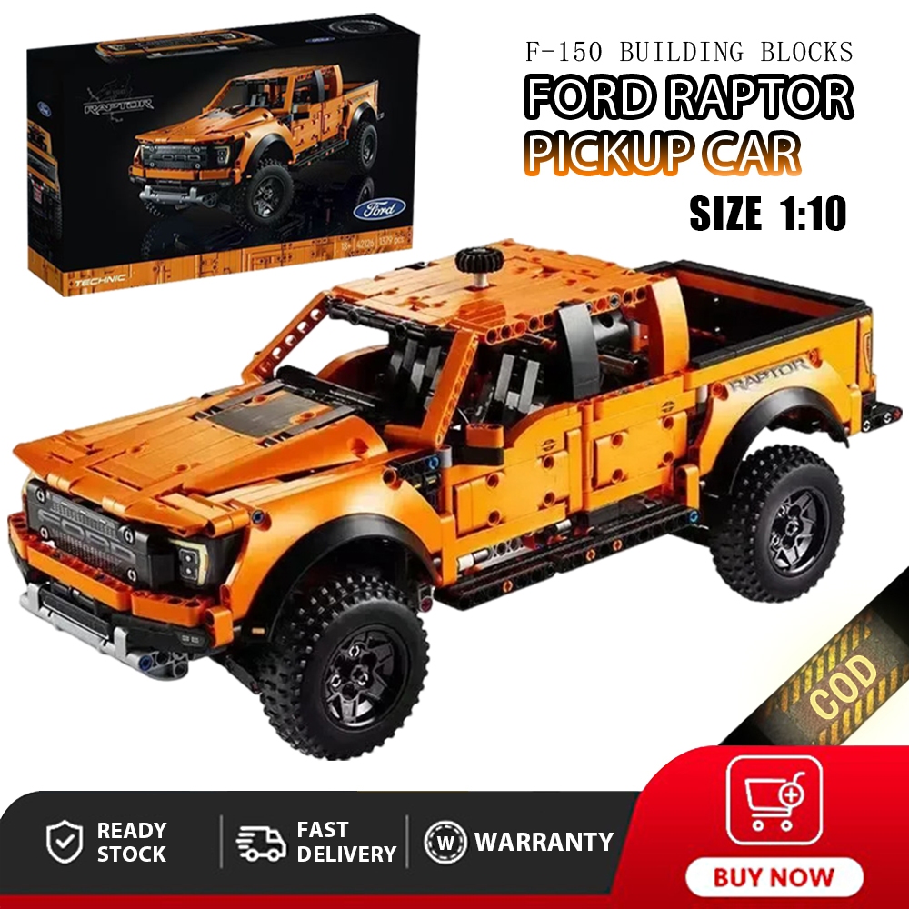 Ford F-150 Raptor 1379Pcs Building Block Car Truck Car Technic Model ...