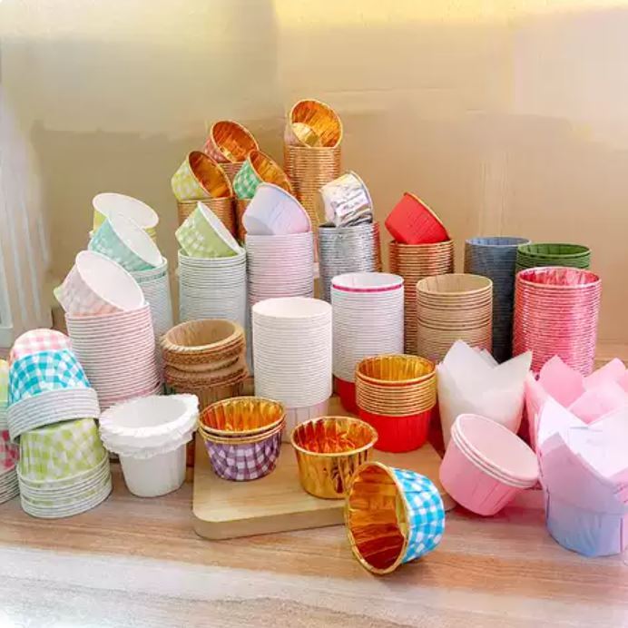 100pcs Muffin Paper Cup Cupcake Liner Baking Cup For Wedding Party ...