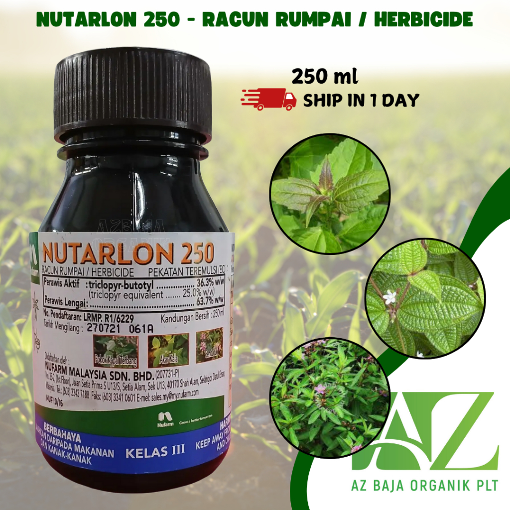 NUFARM + NUTARLON 250 + RACUN RUMPAI/HERBICIDE - 250ml | Shopee Malaysia