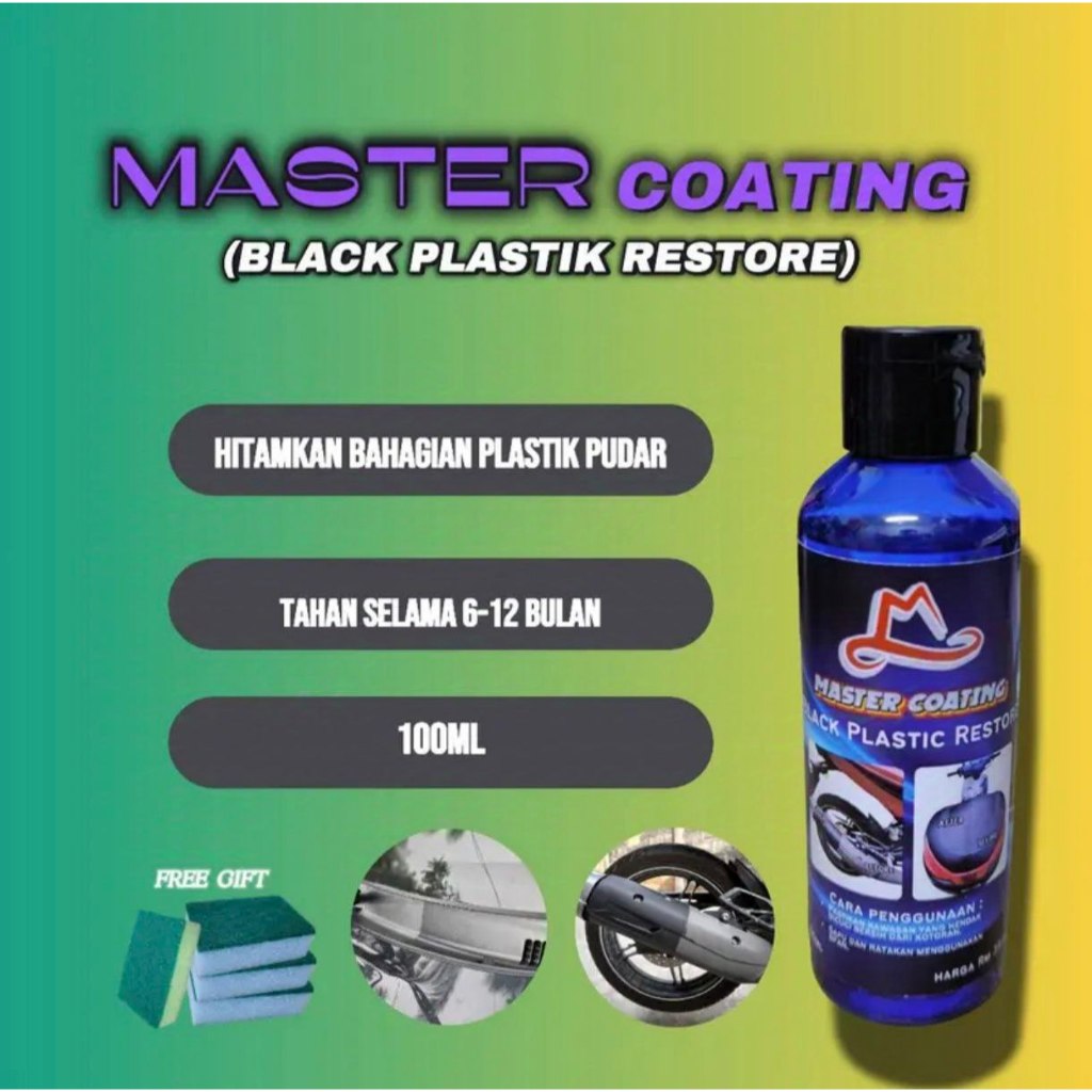 MASTER COATING POLISH TAYAR/INNER MOTOR/RUBBER COATING/COATING BUMPER ...