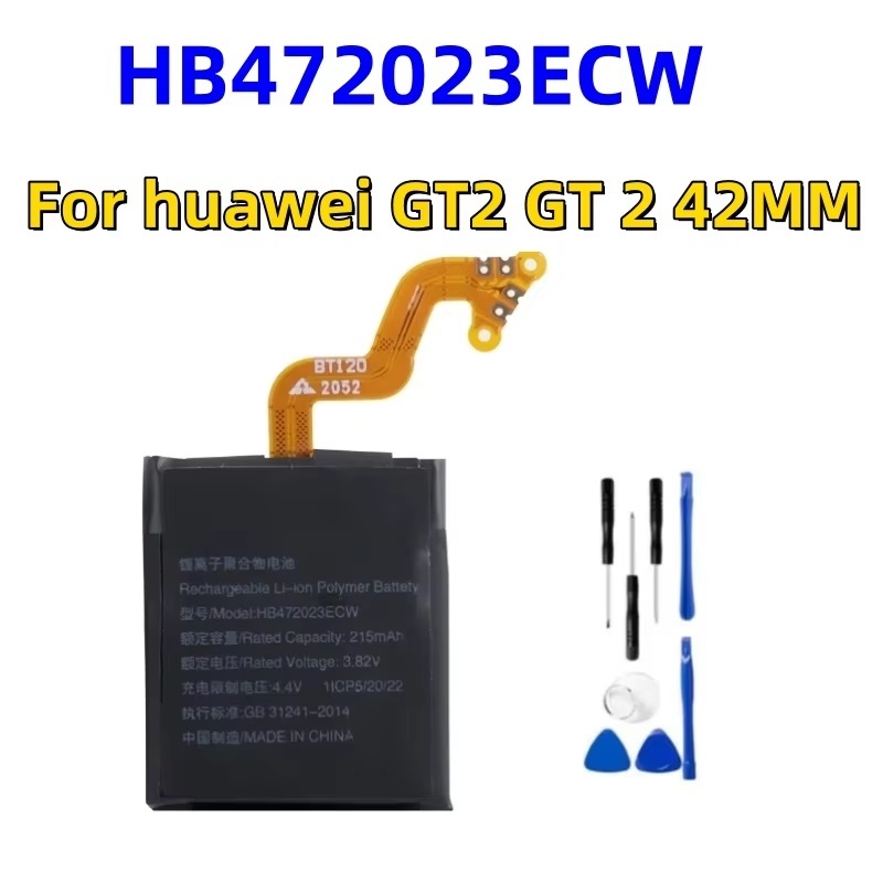 Watch Battery HB472023ECW HB512627ECW For Huawei GT 42 46 mm HBE-B19 ...