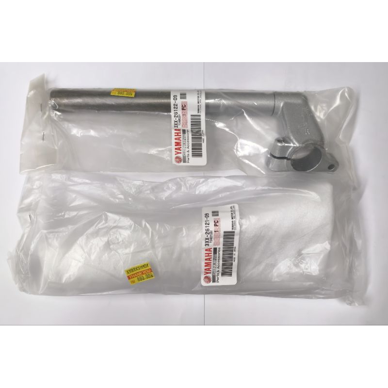YAMAHA RXZ HANDLE BAR 💯 ORIGINAL JAPAN 3XX-26121-09 /3XX-26122-09 (1SET ...