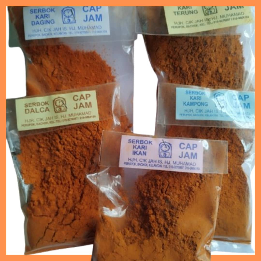 rempah ratus cap jam serbuk kari daging ikan ayam kerutuk kelantan ...